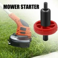 LITZEE Adaptateur De Moteur électrique, Démarreur De Tondeuse à Gazon Outil De Foret De Démarrage Rapide Pièces De Rechange Automobiles Pour Coupe-Bordures Bouton De Prise -Tondeuse Et Accessoires Boutique 51557124 3