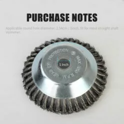 LIFCAUSAL Tête De Coupe Débroussailleuse Tête De Tondeuse à Gazon D'extérieur Tête De Rasoir En Fil D'acier Accessoires De Tête De Coupe Outil De Mangeur D'herbe Remplacement Extra Résistant Pour Meuleuses D'angle De Peinture Antirouille -Tondeuse Et Accessoires Boutique 52587632 3