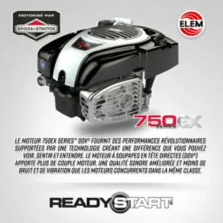 ELEM GARDEN TECHNIC Tondeuse Thermique Tractée 161CC Avec Moteur Briggs And Stratton, Mulching Et éjection Latérale - Elem Garden -Tondeuse Et Accessoires Boutique 52963798 4