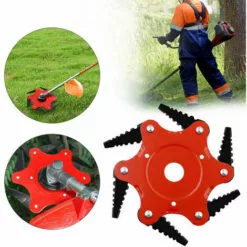 QERSTA Lame De Tondeuse à Gazon En Dents De Scie, Tête De Tonte à Six Lames, Accessoires De Désherbage Agricole 0,5 Lame Noire à Corps Rouge 8 QERSTA Lame De Tondeuse à Gazon En Dents De Scie, Tête De Tonte à Six Lames, Accessoires De Désherbage Agricole 0,5 Lame Noire à Corps Rouge -Tondeuse Et Accessoires Boutique 53259516 2