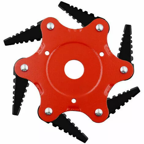 QERSTA Lame De Tondeuse à Gazon En Dents De Scie, Tête De Tonte à Six Lames, Accessoires De Désherbage Agricole 0,5 Lame Noire à Corps Rouge 7 QERSTA Lame De Tondeuse à Gazon En Dents De Scie, Tête De Tonte à Six Lames, Accessoires De Désherbage Agricole 0,5 Lame Noire à Corps Rouge – Image 5