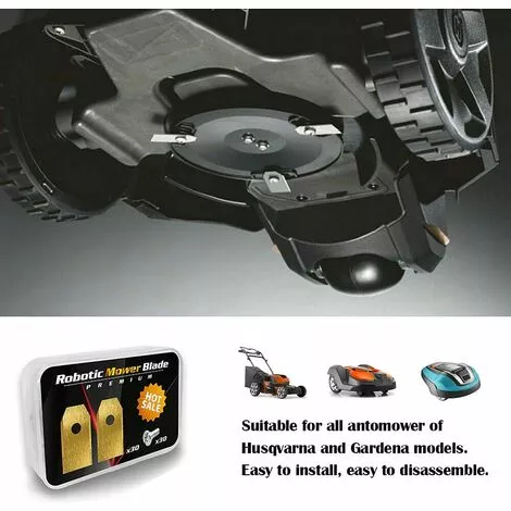 VERSAILLESFR Lame Robot Tondeuse , 30 Lames De Rechange Universelles Couteau De Rechange Adapté à Toutes Les Tondeuses à Gazon Robotiques Husqvarna Automower, Gardena, Yardforce 35*18*0.6mm,Versailles 7 VERSAILLESFR Lame Robot Tondeuse , 30 Lames De Rechange Universelles Couteau De Rechange Adapté à Toutes Les Tondeuses à Gazon Robotiques Husqvarna Automower, Gardena, Yardforce 35*18*0.6mm,Versailles – Image 5