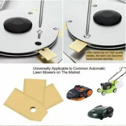 MODOU Couteau Lame Titane 30pièces, Lame Robot Tondeuse à Gazon Avec Vis, Convient Aux Lames Tondeuse Robot De Différentes Marques Et Modèles, Pièces Et Accessoires Tondeuses à Gazon. -Tondeuse Et Accessoires Boutique 54333194 4