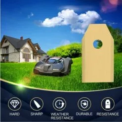 MODOU Couteau Lame Titane 30pièces, Lame Robot Tondeuse à Gazon Avec Vis, Convient Aux Lames Tondeuse Robot De Différentes Marques Et Modèles, Pièces Et Accessoires Tondeuses à Gazon. -Tondeuse Et Accessoires Boutique 54333194 5