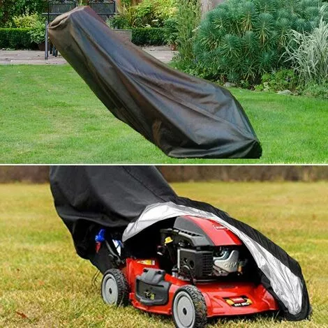 Housse Pour Tondeuse à Gazon, étanche, Anti-poussière Et Anti-UV, En 210D, Avec Cordon De Serrage Et Sac De Rangement Pour Extérieur/intérieur - 188 X 99 X 63,5 Cm,Starlight 7 Housse Pour Tondeuse à Gazon, étanche, Anti-poussière Et Anti-UV, En 210D, Avec Cordon De Serrage Et Sac De Rangement Pour Extérieur/intérieur - 188 X 99 X 63,5 Cm,Starlight – Image 5