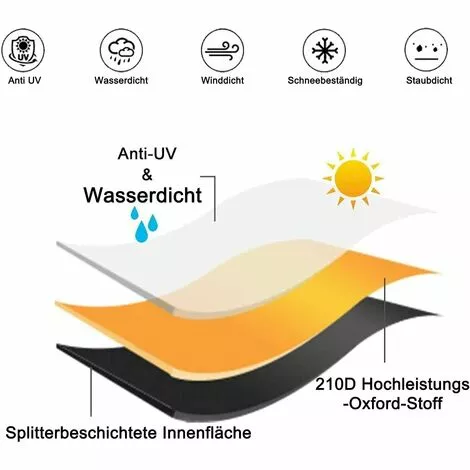 HKLFFJA Housse De Protection Pour Tondeuse à Gazon, 193 X 112 X 64 Cm, Housse De Protection Avec Cordon De Serrage Et Sac De Rangement, Aux Intempéries, Housse De Protection Pour Tracteur De Pelouse 6 HKLFFJA Housse De Protection Pour Tondeuse à Gazon, 193 X 112 X 64 Cm, Housse De Protection Avec Cordon De Serrage Et Sac De Rangement, Aux Intempéries, Housse De Protection Pour Tracteur De Pelouse – Image 4