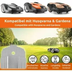 GUAZHUNIFR Lames De Couteau En Titane 30 X Lames De Rechange Robot Tondeuse Pour Tous Les Tondeuses De Jardin，argent，Guazhuni -Tondeuse Et Accessoires Boutique 55069902 3