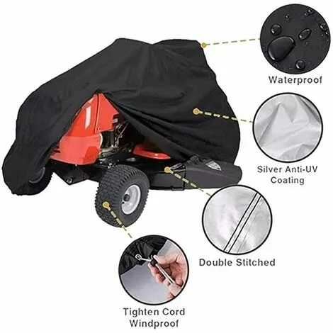 HKLFFJA Housse Pour Tondeuse À Gazon Autoportée, Tondeuse À Gazon Bâche Housse De Capot Housse Étanche Pour Tracteur De Jardin Autoporté (Color : Black, Size : 170 * 61 * 117cm) 5 HKLFFJA Housse Pour Tondeuse À Gazon Autoportée, Tondeuse À Gazon Bâche Housse De Capot Housse Étanche Pour Tracteur De Jardin Autoporté (Color : Black, Size : 170 * 61 * 117cm) – Image 3