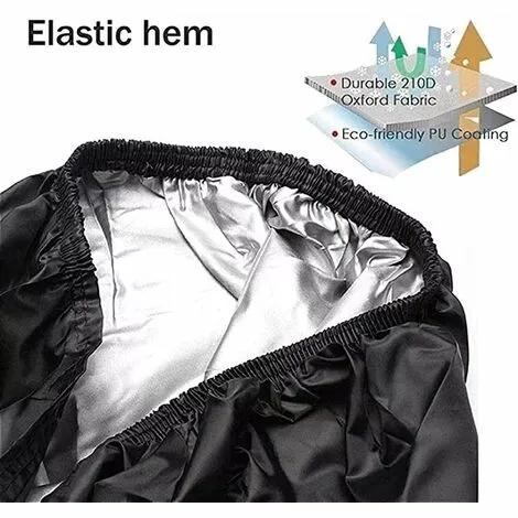 HKLFFJA Housse De Tondeuse À Gazon Autoportée, Housse De Tracteur De Tondeuse À Gazon Oxford En Polyester 210D Très Résistant, Protection UV 100% Étanche (Color : Black, Size : 170x61x117cm) 6 HKLFFJA Housse De Tondeuse À Gazon Autoportée, Housse De Tracteur De Tondeuse À Gazon Oxford En Polyester 210D Très Résistant, Protection UV 100% Étanche (Color : Black, Size : 170x61x117cm) – Image 4