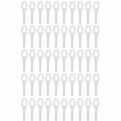 Lot De 50 Lames De Tondeuse à Gazon En Plastique Blanc FUIENKO