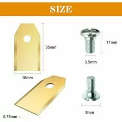 Lames De Rechange HOMEALEXA 30 X En Titane Pour Tous Les Tondeuses De Jardin Automower Husqvarna/Gardena/Yard Force/Automower Robuste (3.1 G / 0.75 Mm) Avec Vis -Tondeuse Et Accessoires Boutique 55310737 3