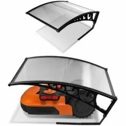 Hengda Garage Pour Tondeuse à Gazon Protection Solaire Robot De Tonte Toit Capot De Protection Outils De Jardinage - Noir