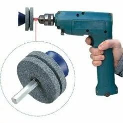 FR-LIFE BR-Vie 2 Affûteurs De Lame De Tondeuse à Gazon Double Couche,ésistant à L'usure Adapté à La Plupart Des Perceuses électriques Ou Perceuses à Main Professionnelle Accessoire Perceuse De Fichier Rotatif -Tondeuse Et Accessoires Boutique 56074057 5