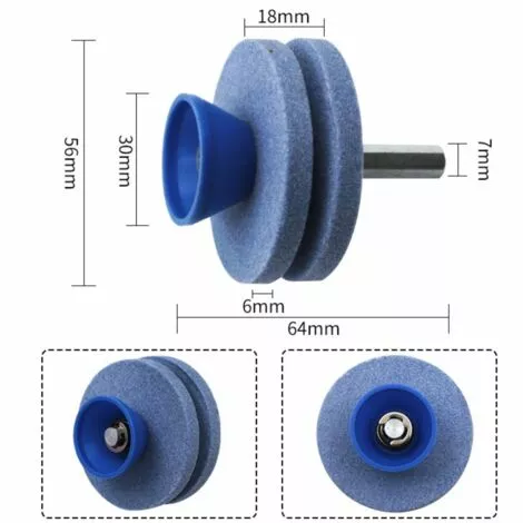 GUAZHUNIFR 2 Affûteurs De Lame De Tondeuse à Gazon Double Couche,ésistant à L'usure Adapté à La Plupart Des Perceuses électriques Ou Perceuses à Main Professionnelle Accessoire Perceuse De Fichier Rotatif,GU.B/bon 4 GUAZHUNIFR 2 Affûteurs De Lame De Tondeuse à Gazon Double Couche,ésistant à L'usure Adapté à La Plupart Des Perceuses électriques Ou Perceuses à Main Professionnelle Accessoire Perceuse De Fichier Rotatif,GU.B/bon – Image 2