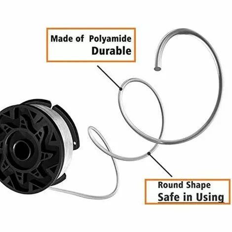 LUCKY-88 Tête De Tonte De Corde De Tonte De Ligne De Tonte De Bobine (bobine * 6 + Couvercle * 1 + Ressort * 1) 5 LUCKY-88 Tête De Tonte De Corde De Tonte De Ligne De Tonte De Bobine (bobine * 6 + Couvercle * 1 + Ressort * 1) – Image 3