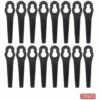 CHANCEY Lames De Tondeuse,Lames En Plastique De Tondeuse Rechange Robuste 100pcs Jardin Pelouse Tondeuse Accessoires,SEMAket,noir -Tondeuse Et Accessoires Boutique 57137655 1