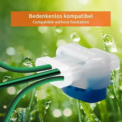 HKLFFJA Connecteur De Câble 10x Connecteurs Pour Câble Périphérique, Kit De Réparation Pour Câbles De Tondeuse Robot, Serre-câble, Pour Raccorder Les Extrémités De Câbl 5 HKLFFJA Connecteur De Câble 10x Connecteurs Pour Câble Périphérique, Kit De Réparation Pour Câbles De Tondeuse Robot, Serre-câble, Pour Raccorder Les Extrémités De Câbl – Image 3