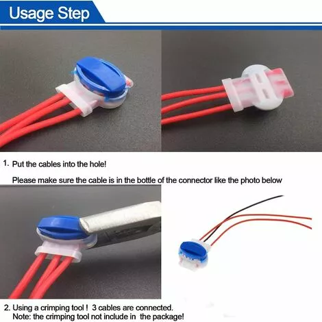 HKLFFJA Connecteurs De Câble Remplis Des Résines Pour Jardin & Extérieur Et Tondeuse Robot,50 Pièces 4 HKLFFJA Connecteurs De Câble Remplis Des Résines Pour Jardin & Extérieur Et Tondeuse Robot,50 Pièces – Image 2