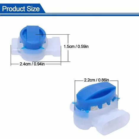 HKLFFJA Connecteurs De Câble Remplis Des Résines Pour Jardin & Extérieur Et Tondeuse Robot,50 Pièces 7 HKLFFJA Connecteurs De Câble Remplis Des Résines Pour Jardin & Extérieur Et Tondeuse Robot,50 Pièces – Image 5