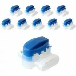 HKLFFJA 10 Pièces Connecteurs Câble, Borne Connecteur Cable, Connecteur Étanche, Connecteur Fil À Sertir À 3 Trous Connecteur De Tondeuse Rempli De Gel, Pour Les Tondeuses À Gazon Robotisées