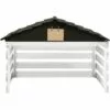 INLIFE Garage De Tondeuse à Gazon Noir Et Blanc 78x74x54 Cm Sapin 1 INLIFE Garage De Tondeuse à Gazon Noir Et Blanc 78x74x54 Cm Sapin -Tondeuse Et Accessoires Boutique 58276083 1