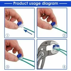 FVBJD 18 Pièces Connecteurs De Câble Remplis Des Résines, Connecteurs Pour Câble Périphérique, 314 Connecteurs De Câble Étanche 3 Trous, Parfait Pour Jardin & Extérieur Et Tondeuse Robot -Tondeuse Et Accessoires Boutique 58758215 4