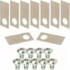 CYCLINGCOLORS 9x Lames De Robots Tondeuses + 9x écrous Compatible Avec HONDA Série MIIMO HRM 39x17,5mm Acier Inoxydable -Tondeuse Et Accessoires Boutique 59087278 1