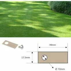 CYCLINGCOLORS 9x Lames De Robots Tondeuses + 9x écrous Compatible Avec HONDA Série MIIMO HRM 39x17,5mm Acier Inoxydable -Tondeuse Et Accessoires Boutique 59087278 2