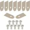 CYCLINGCOLORS 9x Lames De Robots Tondeuses + 9x écrous Compatible Avec GARDENA Yardforc Série R38 R40 R45 R50 R70 R75 R80 R100 R130 SC600 SC900 35x18mm Acier Inoxydable 1 CYCLINGCOLORS 9x Lames De Robots Tondeuses + 9x écrous Compatible Avec GARDENA Yardforc Série R38 R40 R45 R50 R70 R75 R80 R100 R130 SC600 SC900 35x18mm Acier Inoxydable -Tondeuse Et Accessoires Boutique 59087280 1