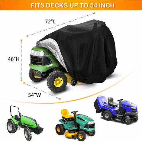 TRIOMPHE Housse De Tondeuse Housse De Protection Pour Tondeuse à Gazon Housse De Tracteur De Pelouse En Tissu Imperméable Et Anti-UV 210D Pour Extérieur Jardin Pelouse Avec Sac De Stockage ,(183X137X117cm) T-Audace 4 TRIOMPHE Housse De Tondeuse Housse De Protection Pour Tondeuse à Gazon Housse De Tracteur De Pelouse En Tissu Imperméable Et Anti-UV 210D Pour Extérieur Jardin Pelouse Avec Sac De Stockage ,(183X137X117cm) T-Audace – Image 2