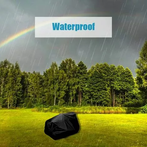 TRIOMPHE Housse De Tondeuse Housse De Protection Pour Tondeuse à Gazon Housse De Tracteur De Pelouse En Tissu Imperméable Et Anti-UV 210D Pour Extérieur Jardin Pelouse Avec Sac De Stockage ,(183X137X117cm) T-Audace 5 TRIOMPHE Housse De Tondeuse Housse De Protection Pour Tondeuse à Gazon Housse De Tracteur De Pelouse En Tissu Imperméable Et Anti-UV 210D Pour Extérieur Jardin Pelouse Avec Sac De Stockage ,(183X137X117cm) T-Audace – Image 3