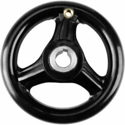TINOR Roue à Main - Poignée De Volant Rond Noir à 3 Rayons Roue à Main En Plastique Avec Poignée Tournante Pour La Fraiseuse De Tour 12 * 100mm -Tondeuse Et Accessoires Boutique 59466315 5