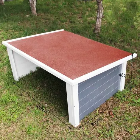 WILTEC Garage Carport Pour Un Robot Tondeuse Avec Un Toit Plat Et Un Film D’étanchéité 108x83x48cm 7 WILTEC Garage Carport Pour Un Robot Tondeuse Avec Un Toit Plat Et Un Film D’étanchéité 108x83x48cm – Image 5