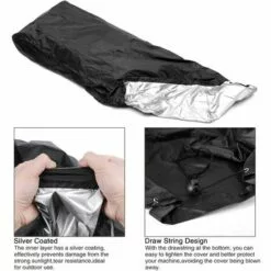 DENUOTOP Housse De Protection Pour Tondeuse Housse De Tondeuse à Gazon,Housse De Tondeuse 190T Avec Cordon De Serrage Et Sac De Rangement Pour Extérieur/intérieur,étanche, Anti-poussière,Anti-UV,187.96*99* 63.5 Cm -Tondeuse Et Accessoires Boutique 60006559 3