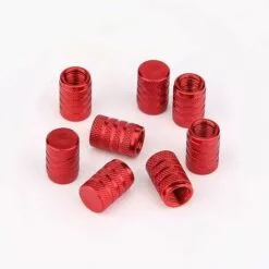 IRISFR Bouchons De Tige De Valve Voiture De Pneu, Couvercle De Bouchon De Valve De Pneu En Aluminium Avec Anneau En Caoutchouc Pour Voitures, SUV, Vélos, Velo Camions, Motos (Rouge), Lilaris 8 Pièces -Tondeuse Et Accessoires Boutique 60280005 4