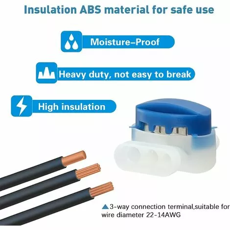 AOUGO Lot De 20 Connecteurs De Câble Remplis Des Résines Pour Robot Tondeuse Automower 7 AOUGO Lot De 20 Connecteurs De Câble Remplis Des Résines Pour Robot Tondeuse Automower – Image 5