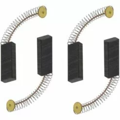 Cisea Lot De 2 Paires De Balais De Charbon Pour Moteur 6 X 11 X 30 Mm Pour Meuleuse D'angle Rotative, Perceuse Circulaire, Perceuse électrique, Pièces De Rechange, Accessoires De Rechange, Noir Et Doré