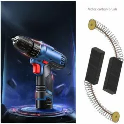Cisea Lot De 2 Paires De Balais De Charbon Pour Moteur 6 X 11 X 30 Mm Pour Meuleuse D'angle Rotative, Perceuse Circulaire, Perceuse électrique, Pièces De Rechange, Accessoires De Rechange, Noir Et Doré -Tondeuse Et Accessoires Boutique 60606788 4
