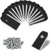 MACARON Lames De Rechange En Titane, 45 Pièces Lames En Titane, Lame Robot Tondeuse, Lames De Couteau En Titane Noir, Lame Tondeuse De Rachange, Pour Husqvarna Automower Gardena Robot Tondeuse Avec 45 Vis LO-Ron -Tondeuse Et Accessoires Boutique 60657015 1