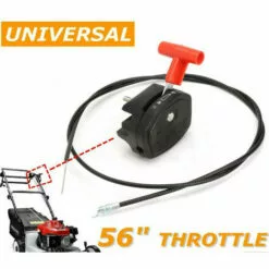 TOPHOMER Câble D'accélérateur 142cm /56 Inch Throttle Cable & Starter Levier Pour Tondeuse, Levier De Câble & D'Étranglement D'Accélérateur Contrôle Manipuler Pour Tondeuse À Gazon Debroussailleuse -Tondeuse Et Accessoires Boutique 60935387 2