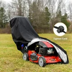 JOORRT Housse Pour Tondeuse à Gazon, étanche, Anti-poussière Et Anti-UV, En 190T, Avec Cordon De Serrage Et Sac De Rangement Pour Extérieur/intérieur - 188 X 99 X 63,5 Cm -Tondeuse Et Accessoires Boutique 61236001 5