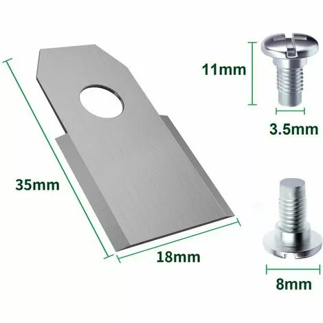 NAXUNNN 30x Lames De Rechange En Acier Inoxydable Compatible Avec Husqvarna Gardena McCulloch Rob Flymo Yardforce Matrix Grizzly Brast - Comprend Des Vis 4 NAXUNNN 30x Lames De Rechange En Acier Inoxydable Compatible Avec Husqvarna Gardena McCulloch Rob Flymo Yardforce Matrix Grizzly Brast - Comprend Des Vis – Image 2