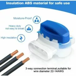 PESCE 26pcs Connecteurs De Câble Remplis Des Résines, Connecteurs De Câbles Pour Robot Tondeuse, Etanche Connecteur Fil Tondeuse Pour Jardin & Extérieur Et Tondeuse Robot Et Voiture Mower -Tondeuse Et Accessoires Boutique 61284315 3