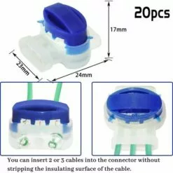 PESCE 20 Pièces Connecteur De Câble Remplis De Gel Résine, Connecteur Etanche, Colliers De Connexion Pour Jardin Extérieur La Tondeuse à Gazon Robotique 10 PESCE 20 Pièces Connecteur De Câble Remplis De Gel Résine, Connecteur Etanche, Colliers De Connexion Pour Jardin Extérieur La Tondeuse à Gazon Robotique -Tondeuse Et Accessoires Boutique 61284334 4