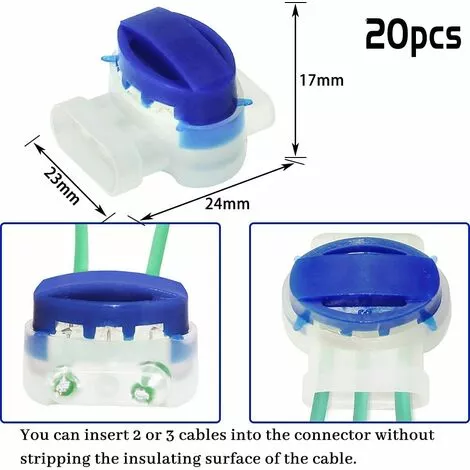 PESCE 20 Pièces Connecteur De Câble Remplis De Gel Résine, Connecteur Etanche, Colliers De Connexion Pour Jardin Extérieur La Tondeuse à Gazon Robotique 6 PESCE 20 Pièces Connecteur De Câble Remplis De Gel Résine, Connecteur Etanche, Colliers De Connexion Pour Jardin Extérieur La Tondeuse à Gazon Robotique – Image 4