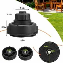 EINEMGELD 2 Lignes Tondeuse Fendue Universelle Tondeuse De Coupe Tondeuse Pour Ryobi Expand-It Noir -Tondeuse Et Accessoires Boutique 61325235 2