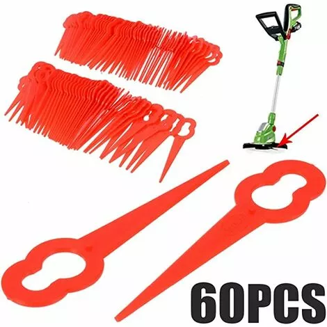 LITZEE Lames De Tondeuse à Gazon 60 Pièces, Remplacement De Lame De Tondeuse à Gazon, Couteau En Plastique Pour Tondeuse à Gazon Sans Fil, Lame De Rechange Pour Tondeuse à Gazon 5 LITZEE Lames De Tondeuse à Gazon 60 Pièces, Remplacement De Lame De Tondeuse à Gazon, Couteau En Plastique Pour Tondeuse à Gazon Sans Fil, Lame De Rechange Pour Tondeuse à Gazon – Image 3