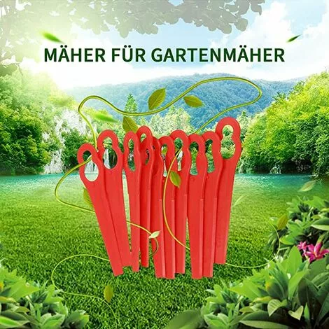 LITZEE Lames De Tondeuse à Gazon 60 Pièces, Remplacement De Lame De Tondeuse à Gazon, Couteau En Plastique Pour Tondeuse à Gazon Sans Fil, Lame De Rechange Pour Tondeuse à Gazon 6 LITZEE Lames De Tondeuse à Gazon 60 Pièces, Remplacement De Lame De Tondeuse à Gazon, Couteau En Plastique Pour Tondeuse à Gazon Sans Fil, Lame De Rechange Pour Tondeuse à Gazon – Image 4