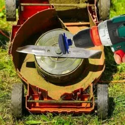 SINCèREETALI Lot De 4 Affûteurs De Lame De Tondeuse à Gazon, Accessoires De Tondeuse à Gazon Avec 1 Kit D'équilibrage De Lame, Outils D'affûtage De Lame De Tondeuse à Gazon -Tondeuse Et Accessoires Boutique 63821927 5