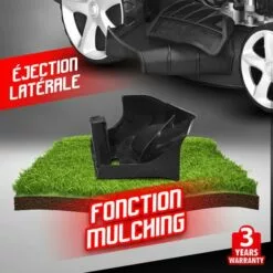 ELEM GARDEN TECHNIC Tondeuse Thermique Tractée 173cc - 51cm - Mulching -Tondeuse Et Accessoires Boutique 6396364 4